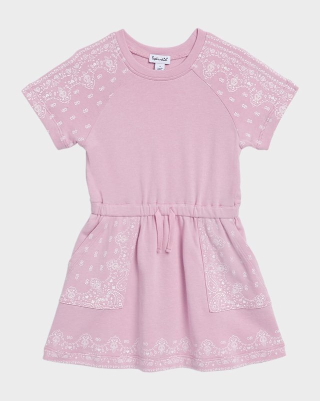 Girl's Bandana Print Dress, Size 2-6